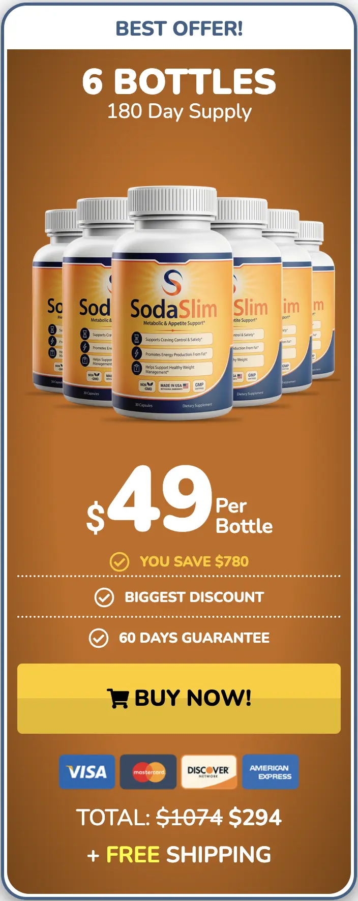 Buy Soda Slim 6 Bottles